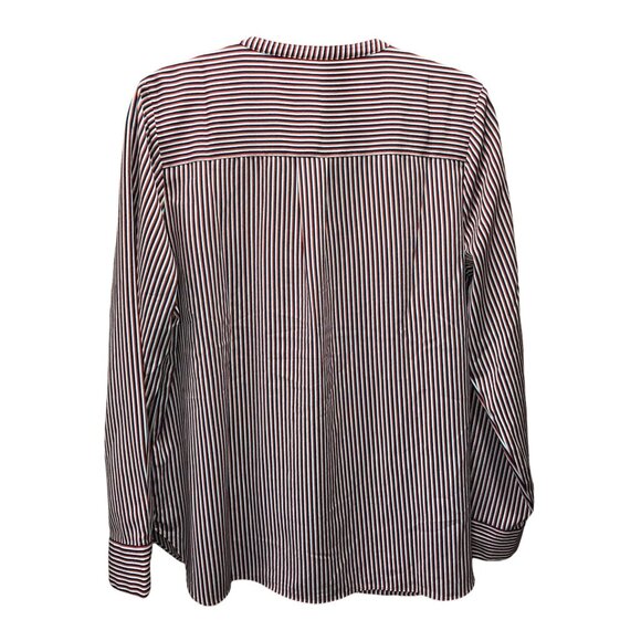 Cabi  Womens‎ Red White Navy Blue Stripe V neck Long Sleeves - Picture 2 of 3